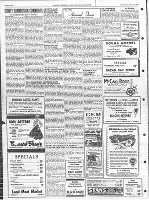 Saanich Peninsula And Gulf Islands Review Wed, June 12, 1957 (Page 2)