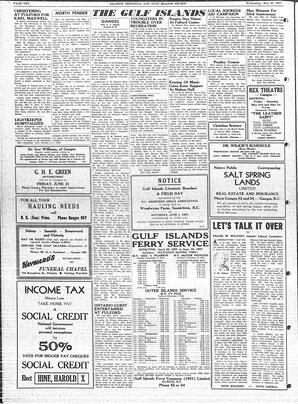 Saanich Peninsula And Gulf Islands Review Wed, May 29, 1957 (Page 10)
