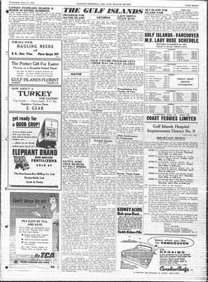 Saanich Peninsula And Gulf Islands Review Wed, April 10, 1957 (Page 7)