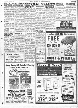 Saanich Peninsula And Gulf Islands Review Wed, March 20, 1957 (Page 3)