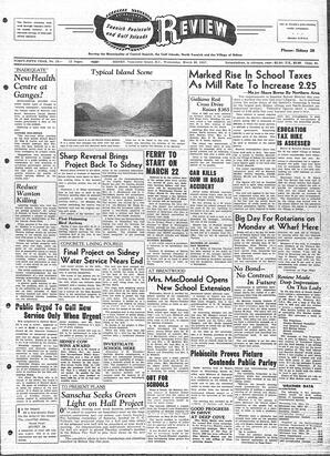 Saanich Peninsula And Gulf Islands Review Wed, March 20, 1957 (Page 1)