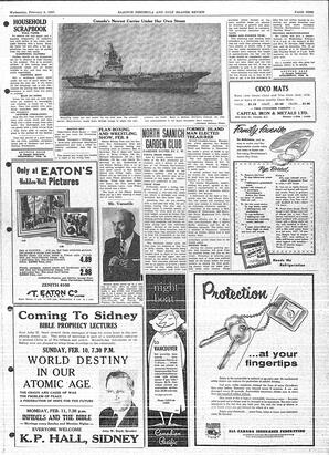 Saanich Peninsula And Gulf Islands Review Wed, February 6, 1957 (Page 9)