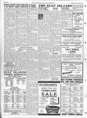 Saanich Peninsula And Gulf Islands Review Wed, February 6, 1957 (Page 6)