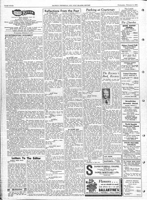 Saanich Peninsula And Gulf Islands Review Wed, February 6, 1957 (Page 4)