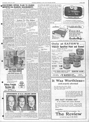 Saanich Peninsula And Gulf Islands Review Wed, January 30, 1957 (Page 9)