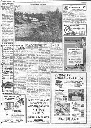 Saanich Peninsula And Gulf Islands Review Wed, December 5, 1956 (Page 9)