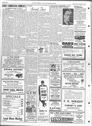 Saanich Peninsula And Gulf Islands Review Wed, December 5, 1956 (Page 2)