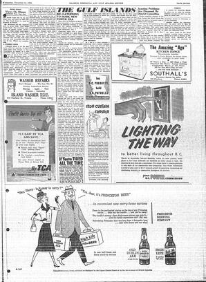 Saanich Peninsula And Gulf Islands Review Wed, November 14, 1956 (Page 7)