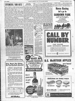 Saanich Peninsula And Gulf Islands Review Wed, September 26, 1956 (Page 8)
