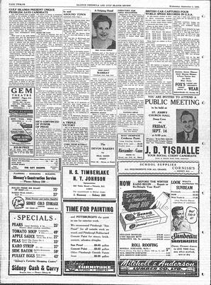 Saanich Peninsula And Gulf Islands Review Wed, September 5, 1956 (Page 12)