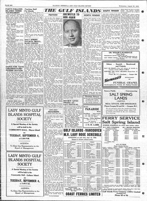 Saanich Peninsula And Gulf Islands Review Wed, August 22, 1956 (Page 6)