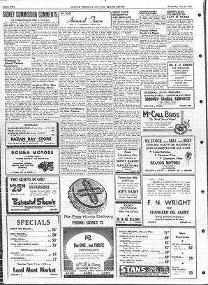 Saanich Peninsula And Gulf Islands Review Wed, July 25, 1956 (Page 2)