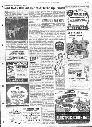 Saanich Peninsula And Gulf Islands Review Wed, May 16, 1956 (Page 5)