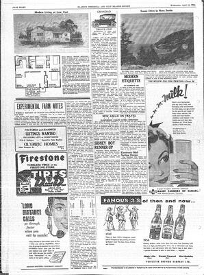 Saanich Peninsula And Gulf Islands Review Wed, April 18, 1956 (Page 8)