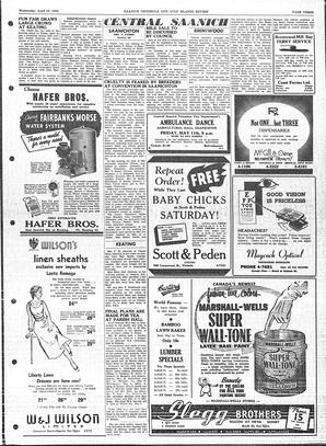 Saanich Peninsula And Gulf Islands Review Wed, April 18, 1956 (Page 3)