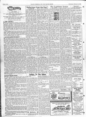Saanich Peninsula And Gulf Islands Review Wed, February 22, 1956 (Page 4)