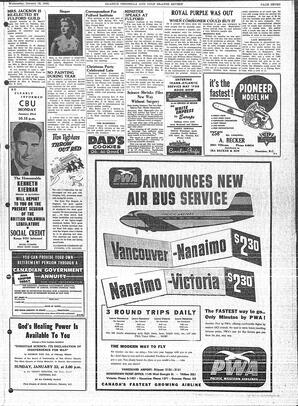 Saanich Peninsula And Gulf Islands Review Wed, January 18, 1956 (Page 7)