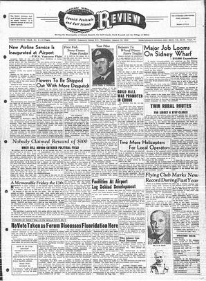 Saanich Peninsula And Gulf Islands Review Wed, January 18, 1956 (Page 1)