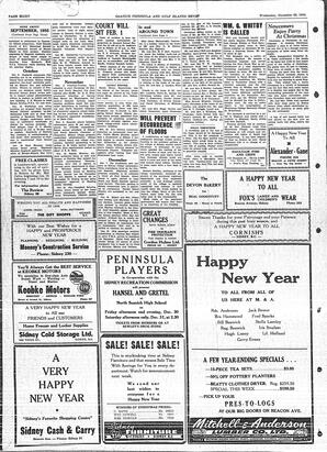 Saanich Peninsula And Gulf Islands Review Wed, December 28, 1955 (Page 8)