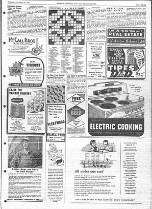 Saanich Peninsula And Gulf Islands Review Wed, November 23, 1955 (Page 7)