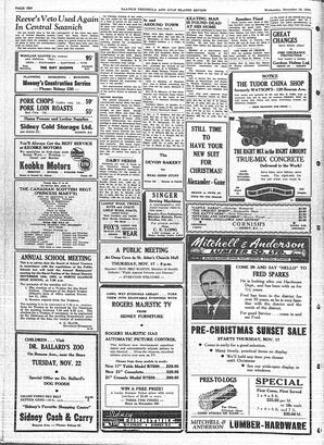 Saanich Peninsula And Gulf Islands Review Wed, November 16, 1955 (Page 10)