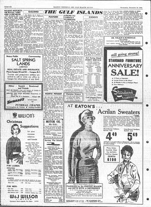 Saanich Peninsula And Gulf Islands Review Wed, November 16, 1955 (Page 6)
