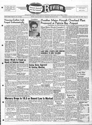 Saanich Peninsula And Gulf Islands Review Wed, November 16, 1955 (Page 1)
