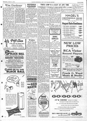 Saanich Peninsula And Gulf Islands Review Wed, August 17, 1955 (Page 7)
