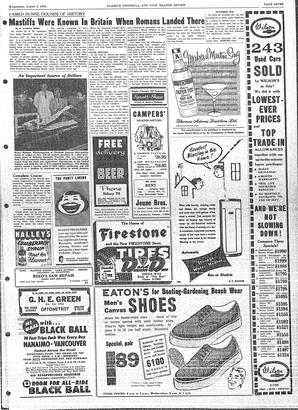 Saanich Peninsula And Gulf Islands Review Wed, August 3, 1955 (Page 7)