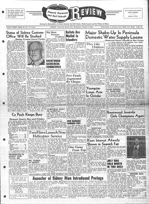 Saanich Peninsula And Gulf Islands Review Wed, August 3, 1955 (Page 1)