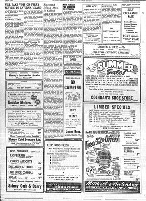 Saanich Peninsula And Gulf Islands Review Wed, July 20, 1955 (Page 10)