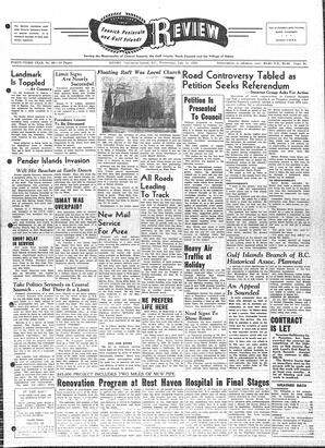 Saanich Peninsula And Gulf Islands Review Mon, July 18, 1955 (Page 1)