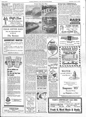 Saanich Peninsula And Gulf Islands Review Wed, June 15, 1955 (Page 8)