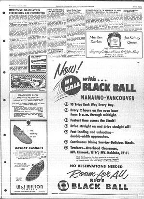 Saanich Peninsula And Gulf Islands Review Wed, June 8, 1955 (Page 9)