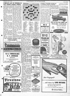 Saanich Peninsula And Gulf Islands Review Wed, June 8, 1955 (Page 7)