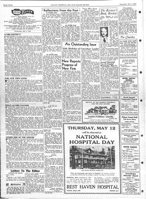 Saanich Peninsula And Gulf Islands Review Wed, May 4, 1955 (Page 4)