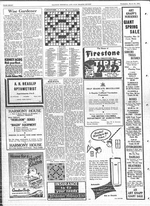 Saanich Peninsula And Gulf Islands Review Wed, March 30, 1955 (Page 8)
