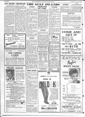 Saanich Peninsula And Gulf Islands Review Wed, March 23, 1955 (Page 10)