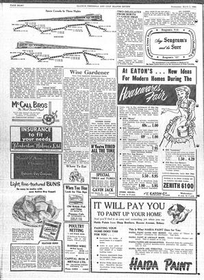 Saanich Peninsula And Gulf Islands Review Wed, March 2, 1955 (Page 8)