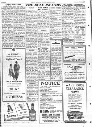Saanich Peninsula And Gulf Islands Review Wed, March 2, 1955 (Page 6)