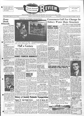 Saanich Peninsula And Gulf Islands Review Wed, March 2, 1955 (Page 1)
