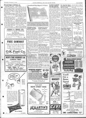 Saanich Peninsula And Gulf Islands Review Wed, November 24, 1954 (Page 11)