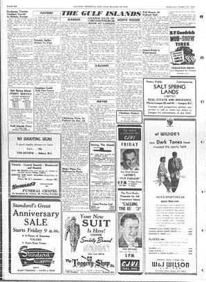 Saanich Peninsula And Gulf Islands Review Wed, October 27, 1954 (Page 6)