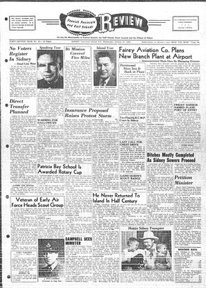 Saanich Peninsula And Gulf Islands Review Wed, October 27, 1954 (Page 1)