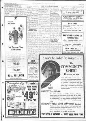 Saanich Peninsula And Gulf Islands Review Wed, October 13, 1954 (Page 9)