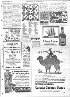 Saanich Peninsula And Gulf Islands Review Wed, October 13, 1954 (Page 7)