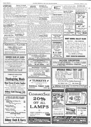 Saanich Peninsula And Gulf Islands Review Wed, October 6, 1954 (Page 12)