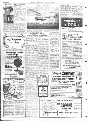 Saanich Peninsula And Gulf Islands Review Wed, October 6, 1954 (Page 8)