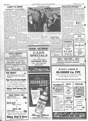 Saanich Peninsula And Gulf Islands Review Wed, July 14, 1954 (Page 8)