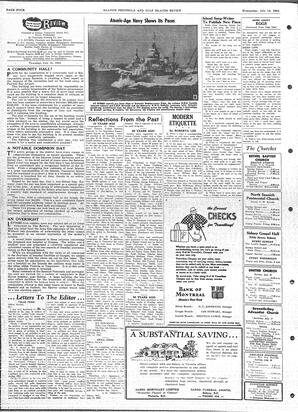 Saanich Peninsula And Gulf Islands Review Wed, July 14, 1954 (Page 4)
